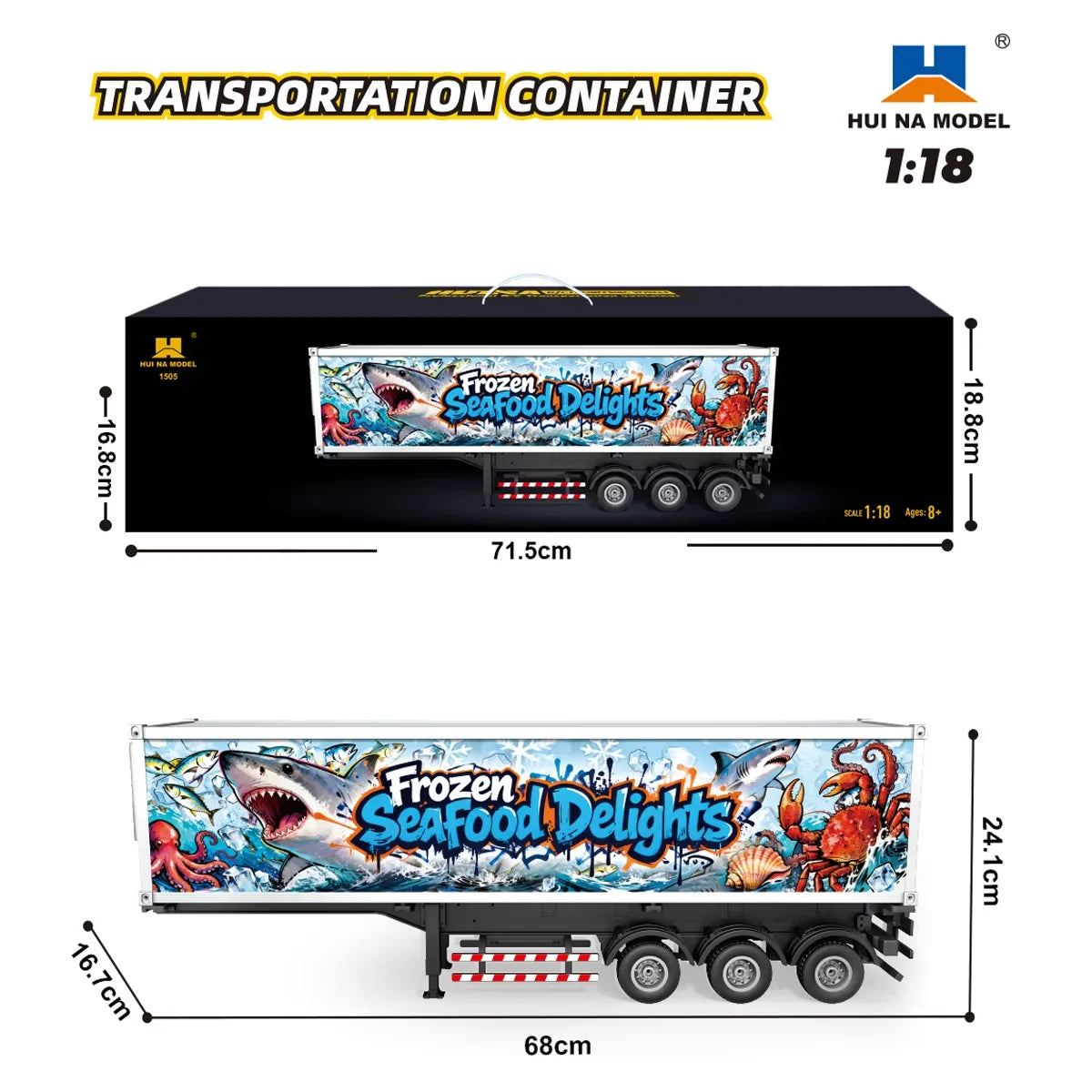 1/18 RC Tractor Truck – Remote Control Engineering Trailer