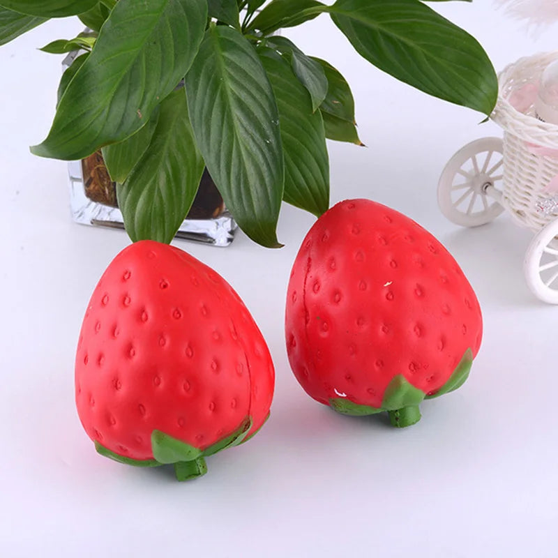 Giant Strawberry Squishy Toy Slow Rising Fruit Fidget
