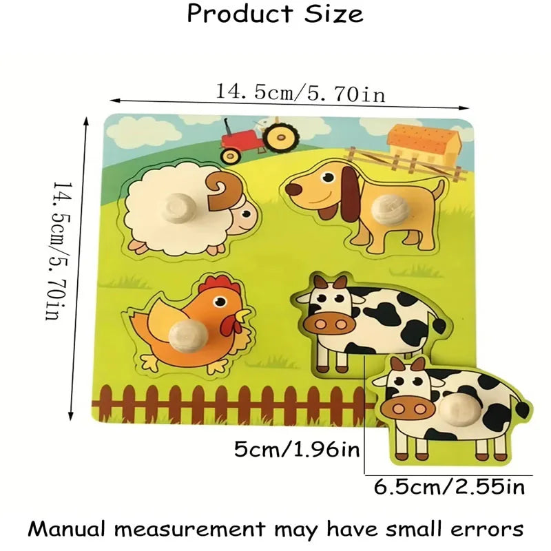 Montessori Wooden Puzzle Educational Shape Matching Toy