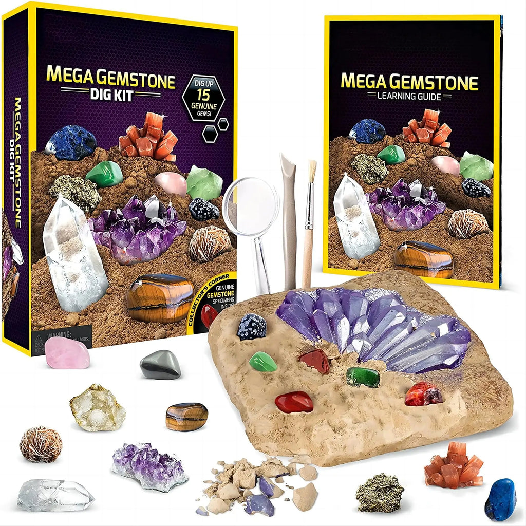 Gemstone Dig Kit – Crystal Mining STEM Discovery Set