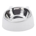 Stainless Steel Pet Bowl – 15° Inclined Double Feeder