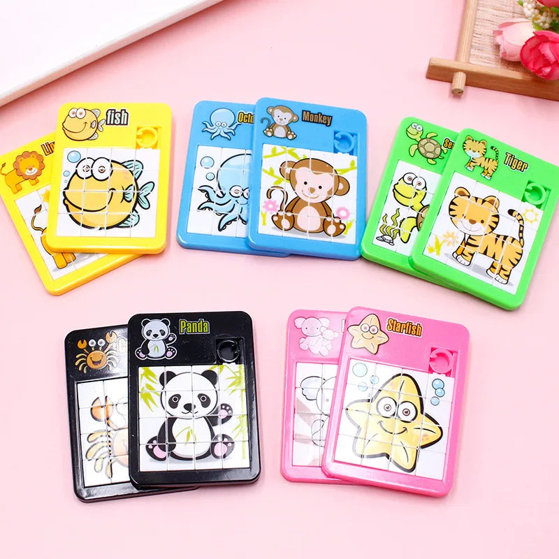 Animal Slide Puzzle – 6pcs Number Sliding Puzzle Toy