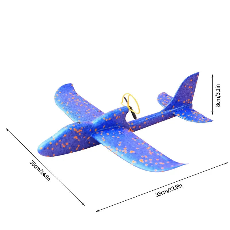 Electric Foam Airplane Glider – LED Flying Toy