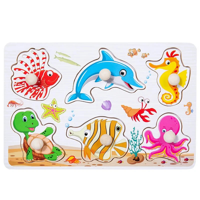 Montessori Wooden Puzzle Educational Shape Matching Toy