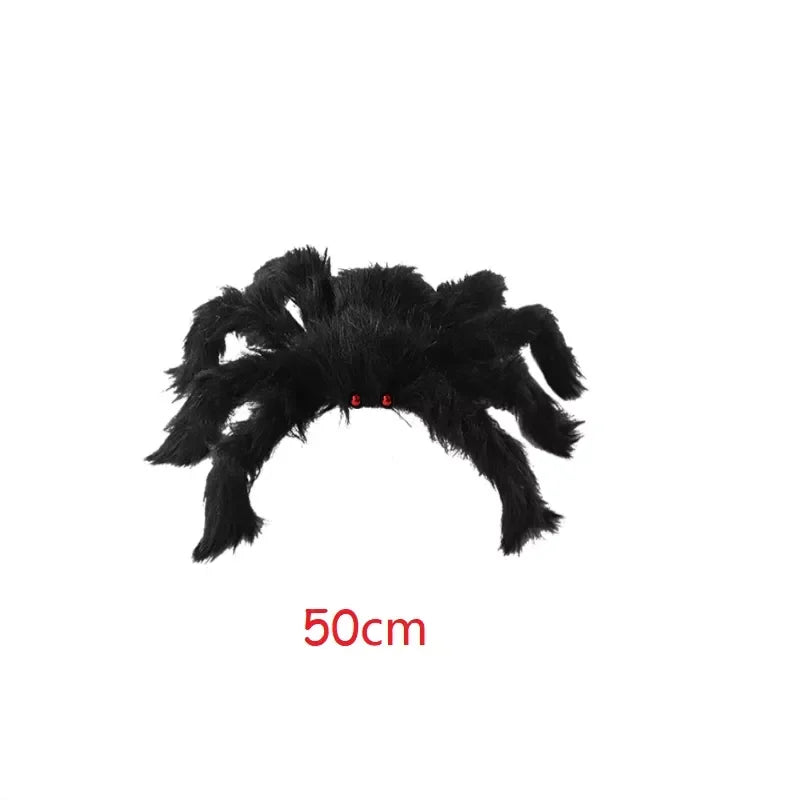 Giant Black Spider Halloween Decoration – Multiple Sizes