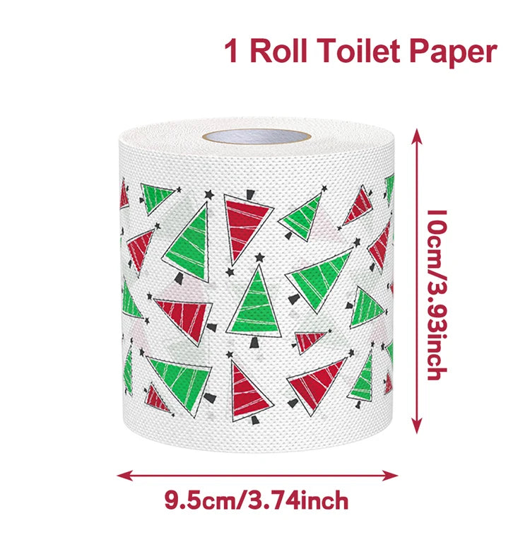 Christmas Toilet Paper Holiday Bathroom Decoration