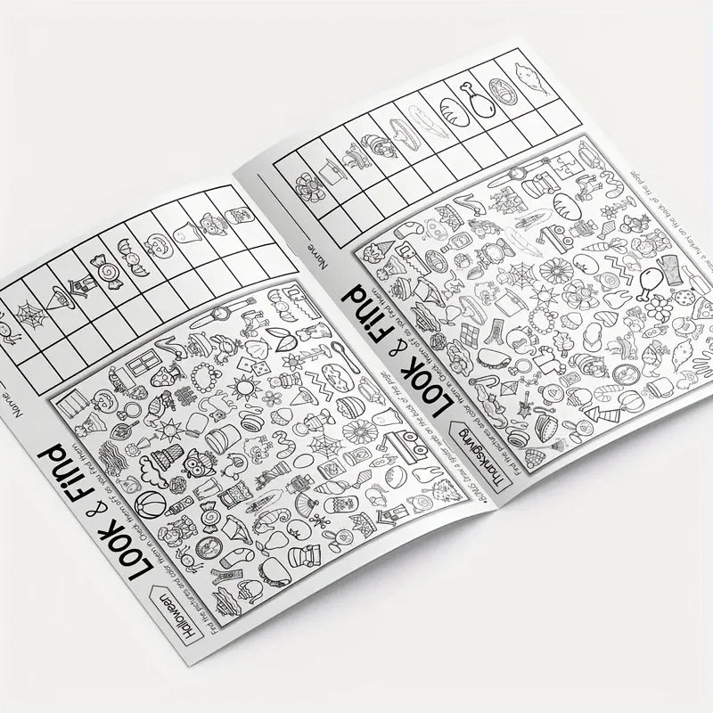 Hidden Objects Coloring Book – Find & Color Activity Workbook