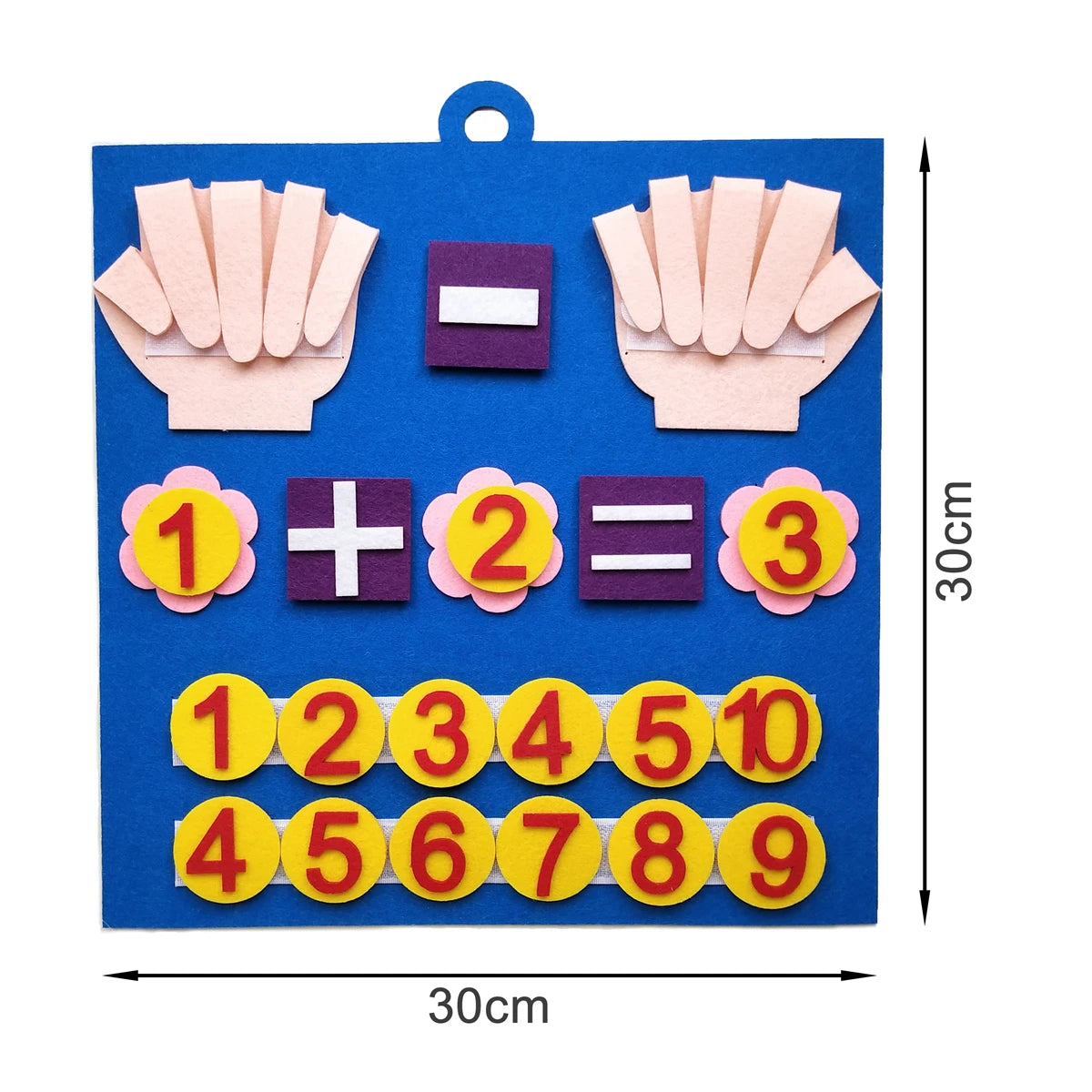 Felt Counting Numbers Toy – Montessori Math Learning Game