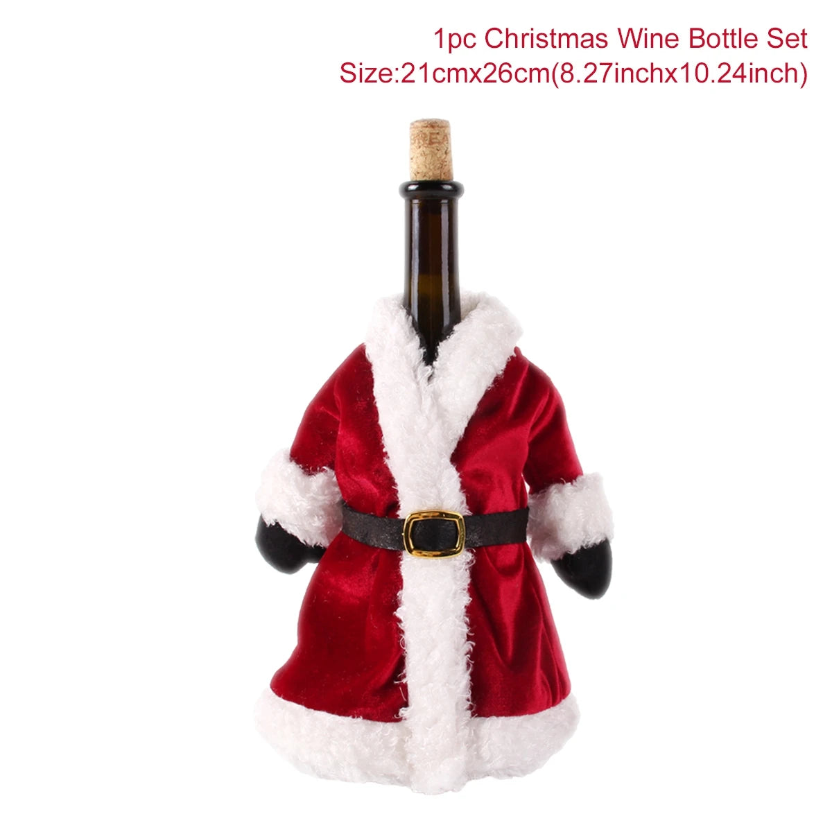 Christmas Wine Bottle Cover Festive Holiday Table Decor