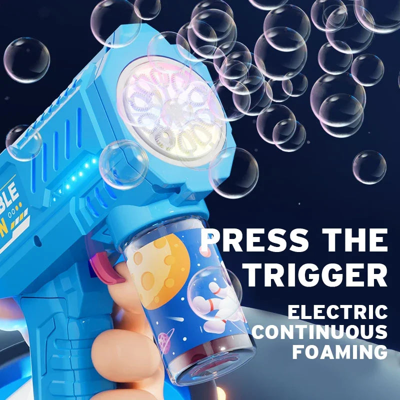 Automatic Bubble Gun – Glowing Bubble Machine Toy