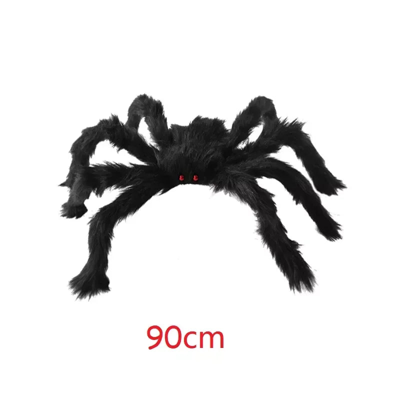 Giant Black Spider Halloween Decoration – Multiple Sizes