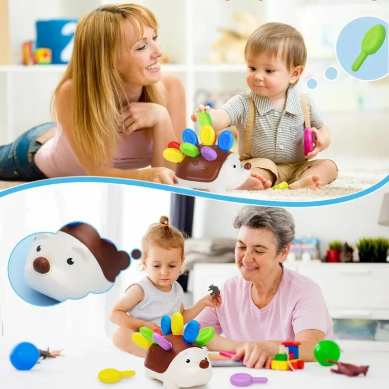 Sensory Hedgehog Toy – Montessori Fine Motor Learning Toy