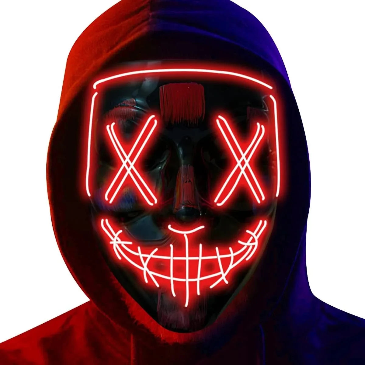 LED Halloween Mask – Light-Up Scary Mask for Costume Parties