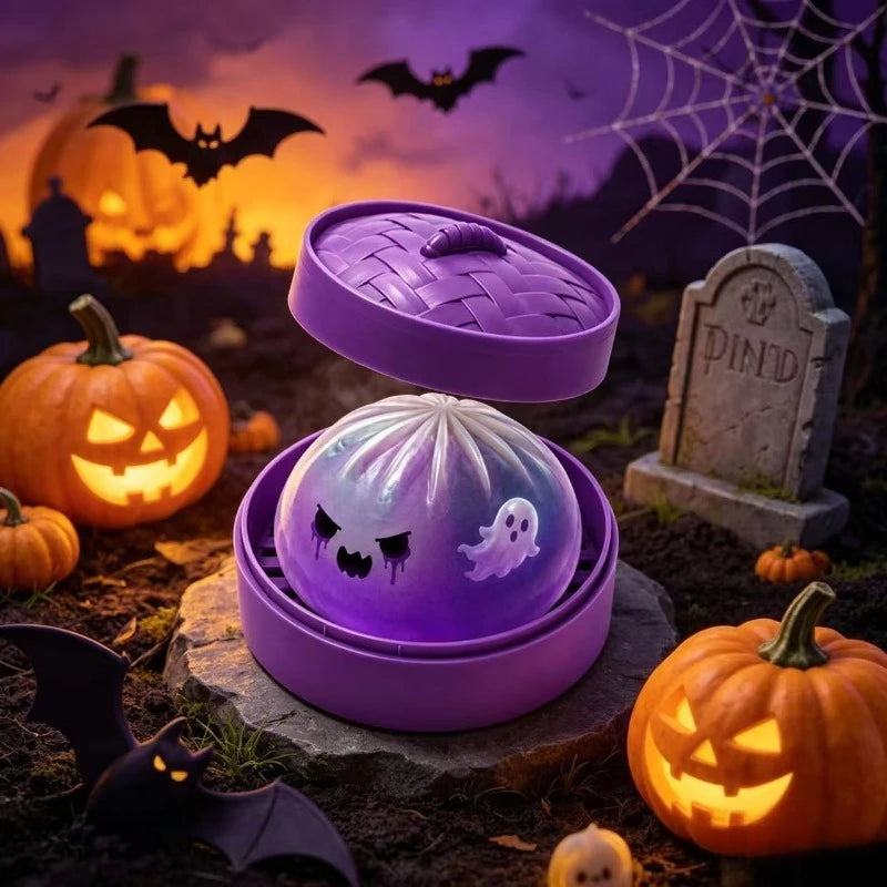 Halloween Ghost Dumpling Squishy, Slow-Rebound Squeeze Toy