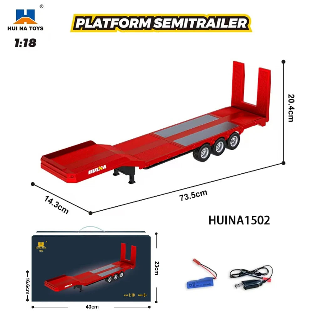 1/18 RC Tractor Truck – Remote Control Engineering Trailer