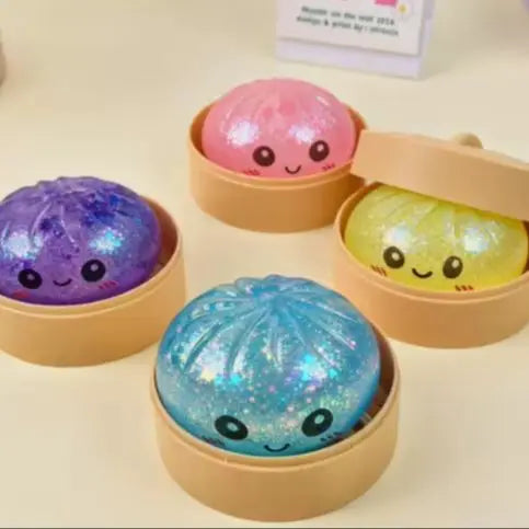 Dumpling Squishy Stress Ball – Soft Slow-Rise Fidget Toy