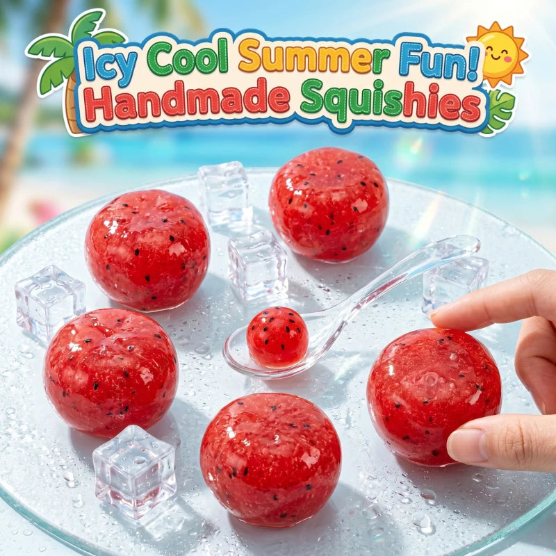 Watermelon Slushy Squishy Toy – Soft Slow-Rebound Stress Toy