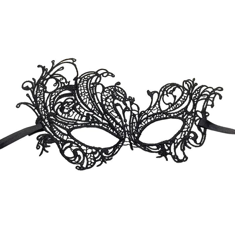 Black Lace Masquerade Mask – Venetian Eye Mask