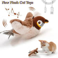 Interactive Flapping Bird Cat Toy – Rechargeable Chirping Plush