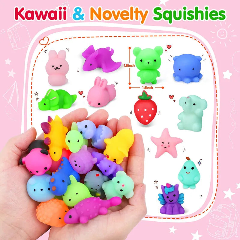 Mini Mochi Squishy Toy Kawaii Animal Fidget Party Favor