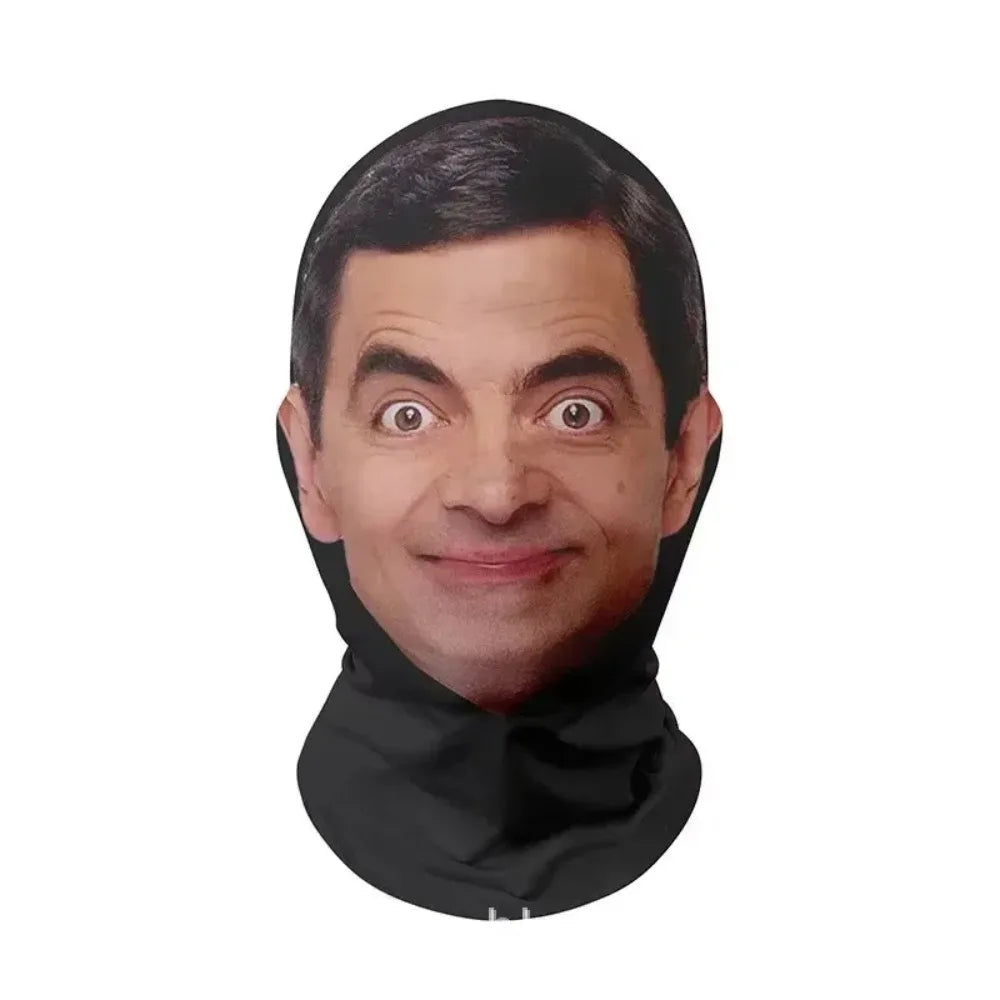 Funny Face Printed Head Mask – 3D Cosplay Accessory
