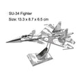 3D Metal Puzzle DIY Aircraft Model Assembly Kit