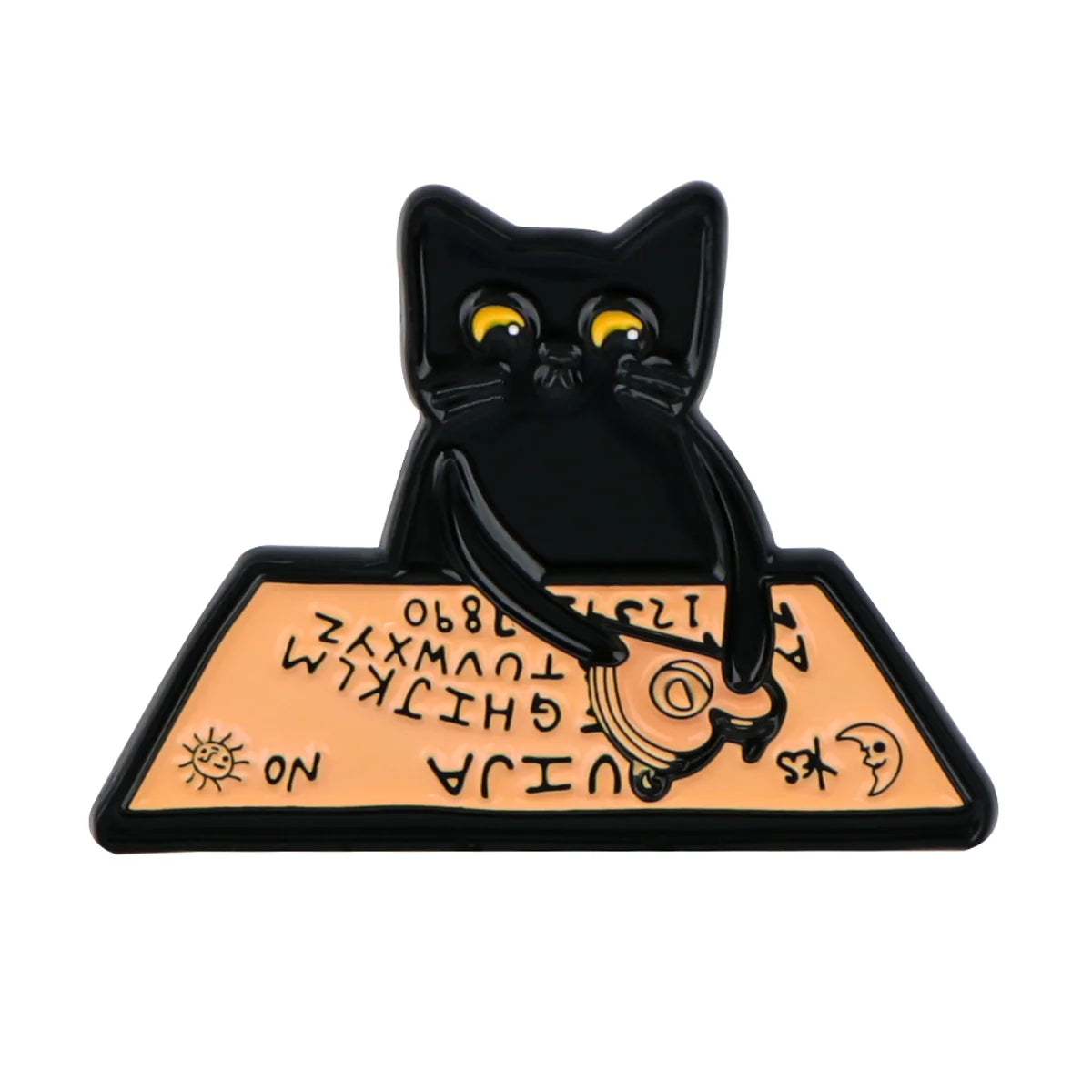 Cute Black Cat Enamel Pin Animal Brooch Pines Lapel Pins Badge on Backpack Clothing Accessories Witch Jewelry Halloween Gifts