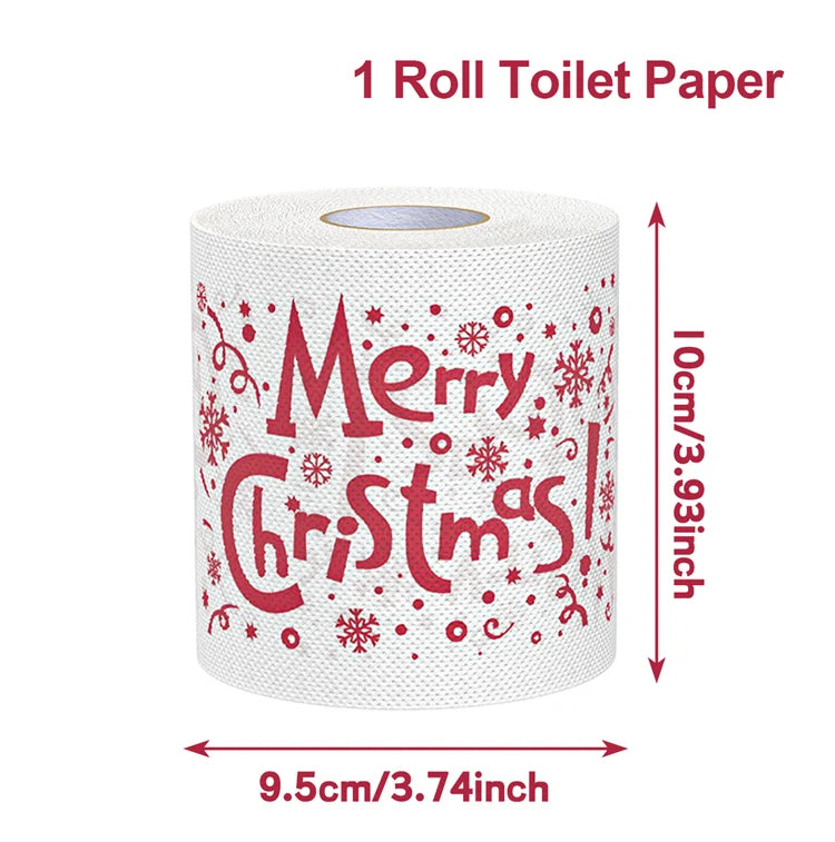 Christmas Toilet Paper Holiday Bathroom Decoration