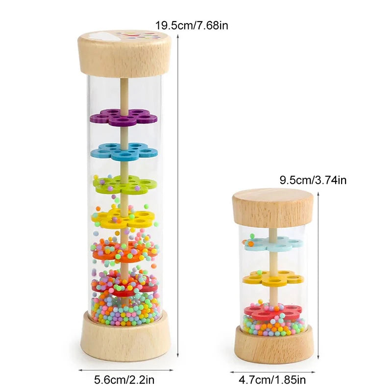 Wooden Rain Stick for Kids – Musical Rain Maker Toy