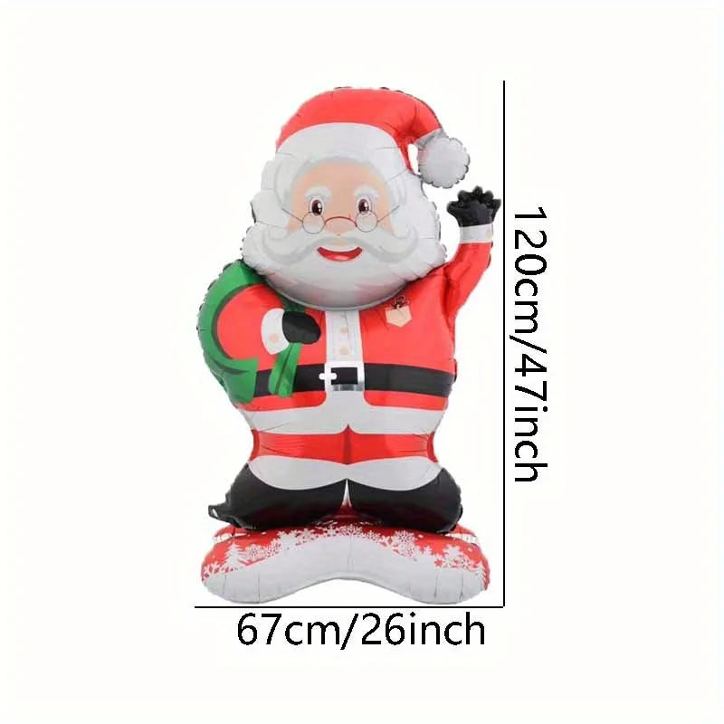 Standing Santa Foil Balloon Christmas Party Decoration 1/2 Pcs