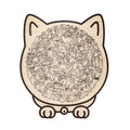 Cat Wooden Jigsaw Puzzle – 135-Piece Irregular Cat-Shaped Game