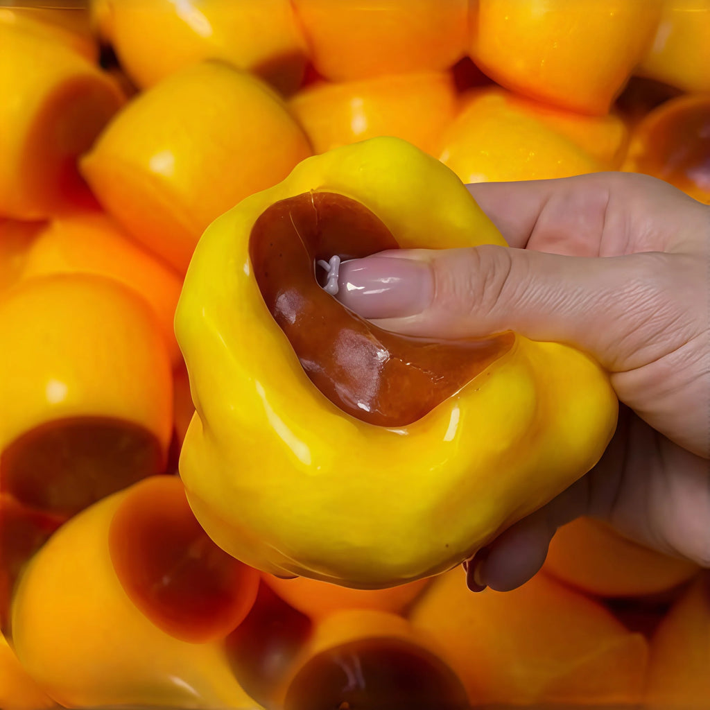 Caramel Pudding Squishy Toy Soft Squeeze Fidget Ball