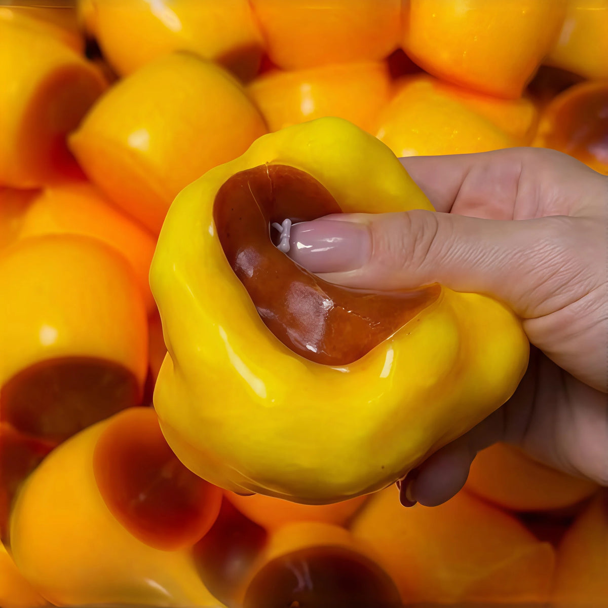 Caramel Pudding Squishy Toy Soft Squeeze Fidget Ball