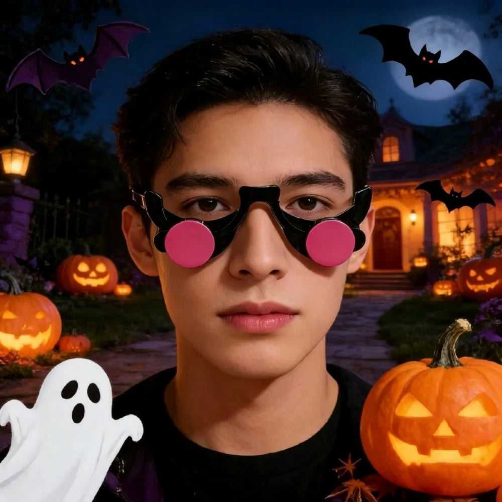 Light-Up Red Eye Halloween Glasses Costume Prop