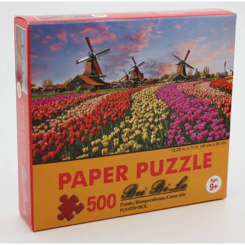 Landscape Jigsaw Puzzle 500 Piece Adult Art Paper Puzzle