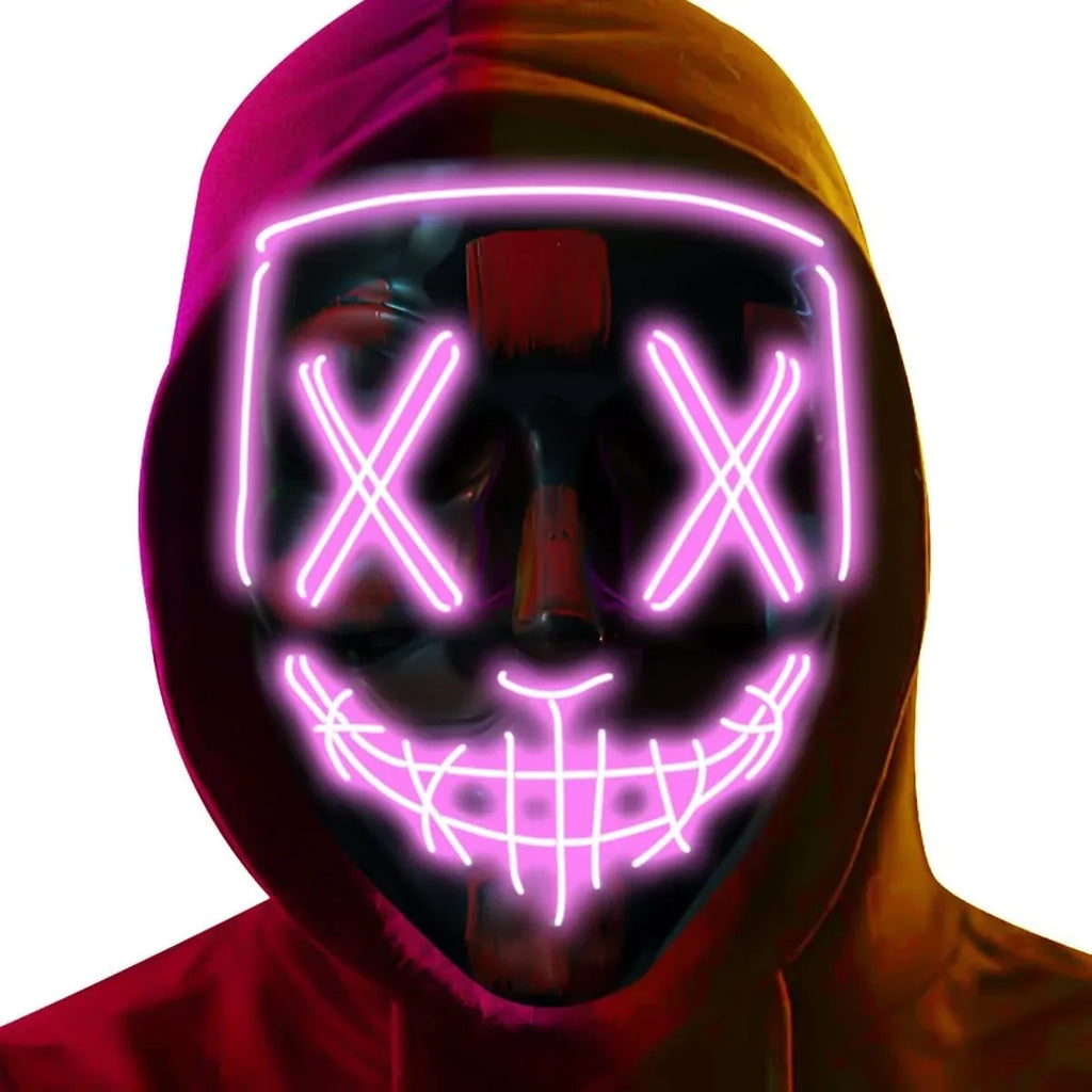 LED Halloween Mask – Light-Up Scary Mask for Costume Parties