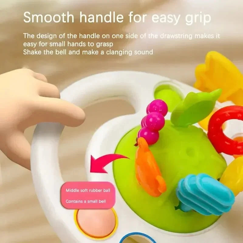 Silicone Baby Teether Toy – Duck Pull String Sensory Toy