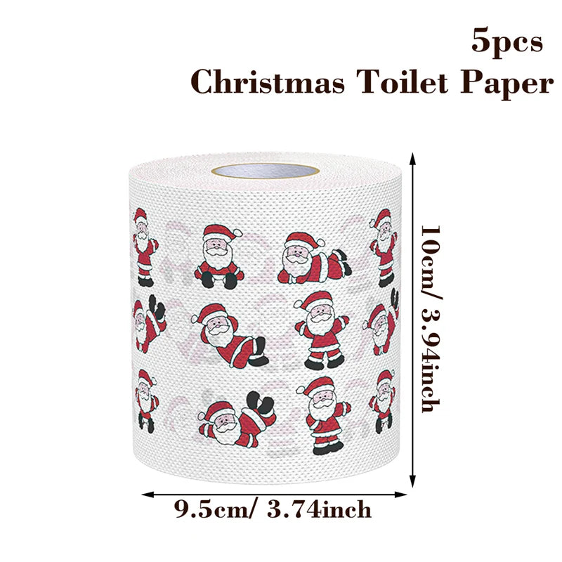 Christmas Toilet Paper Holiday Bathroom Decoration