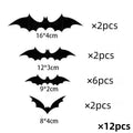 Hanging Bat Decorations – 12-Piece Halloween Set