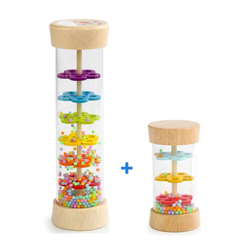Wooden Rain Stick for Kids – Musical Rain Maker Toy