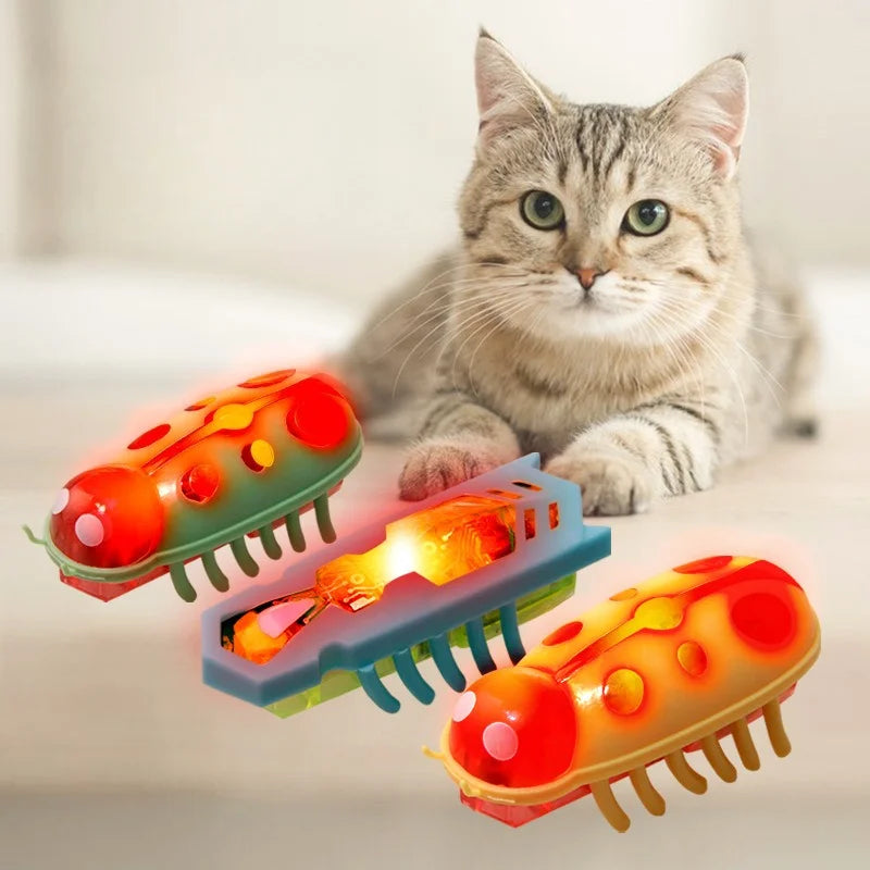 Electric Bug Cat Toy – Moving Ladybug Insect with Battery