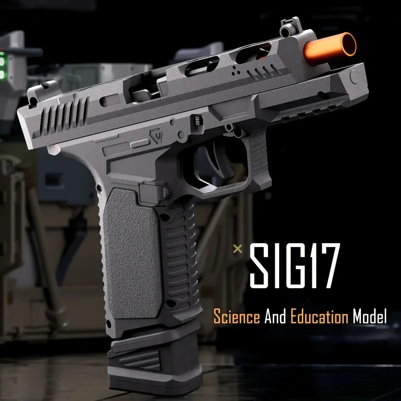 SIG17-Style Soft Bullet Blaster – Manual Shell-Ejecting Toy Pistol