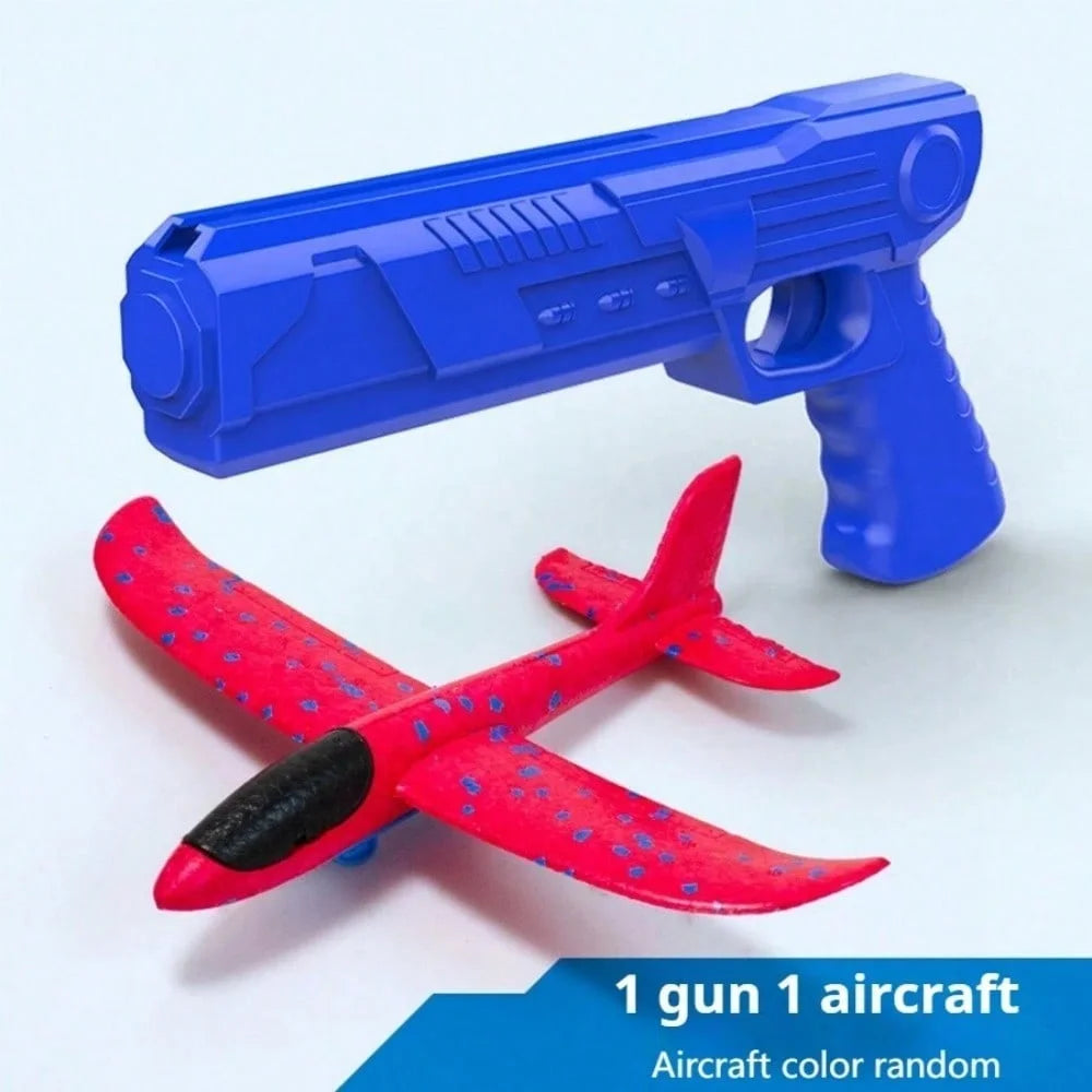 Foam Glider Launcher Toy ABS Airplane Outdoor Flying Set