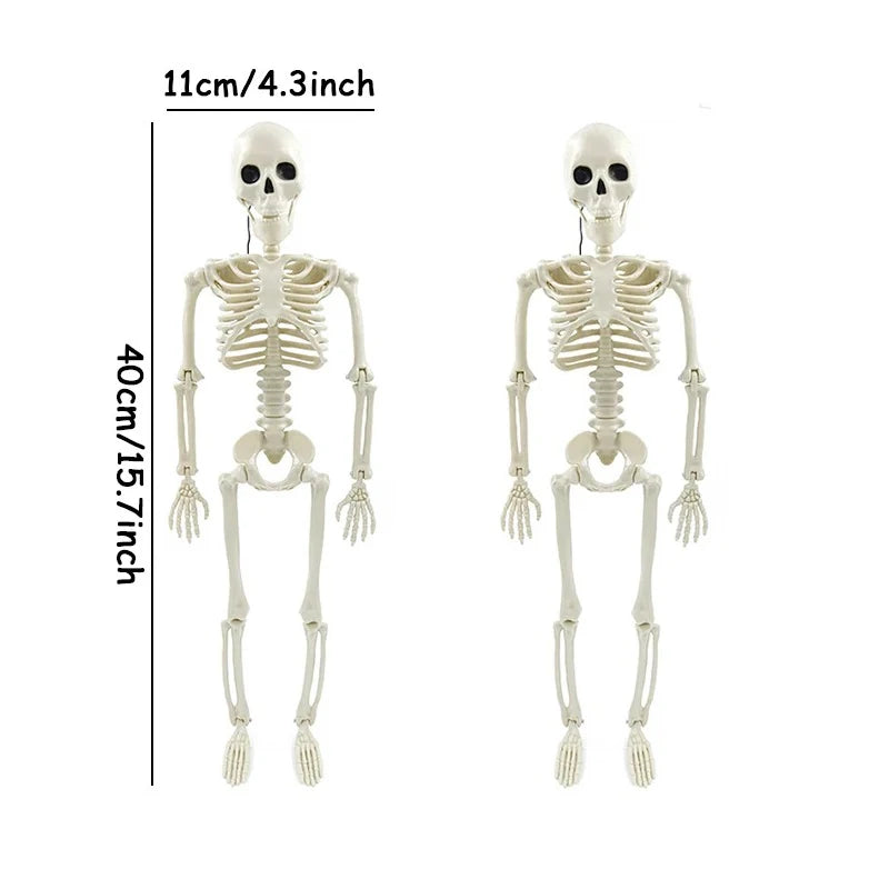 40cm Posable Skeleton Decoration for Halloween & Haunted Houses