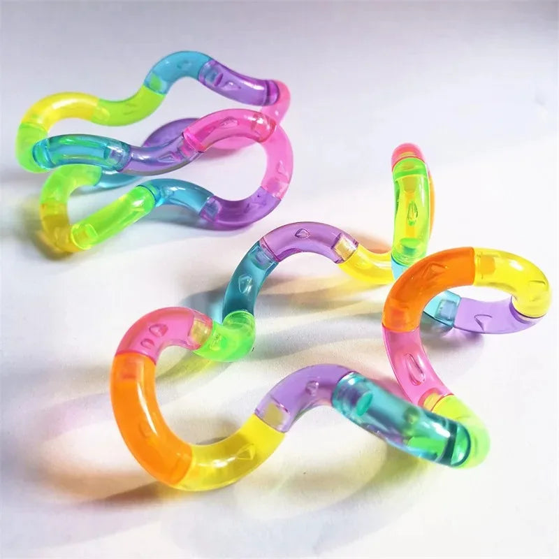 Twist Rope Fidget Toy – Rainbow Transformable Stress Toy