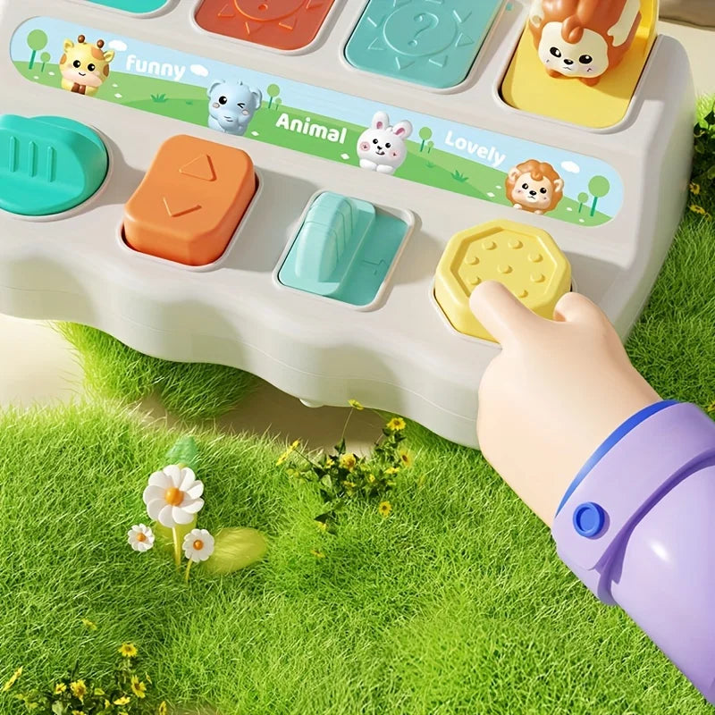 Pop Up Animal Toy – Montessori Interactive Learning Box