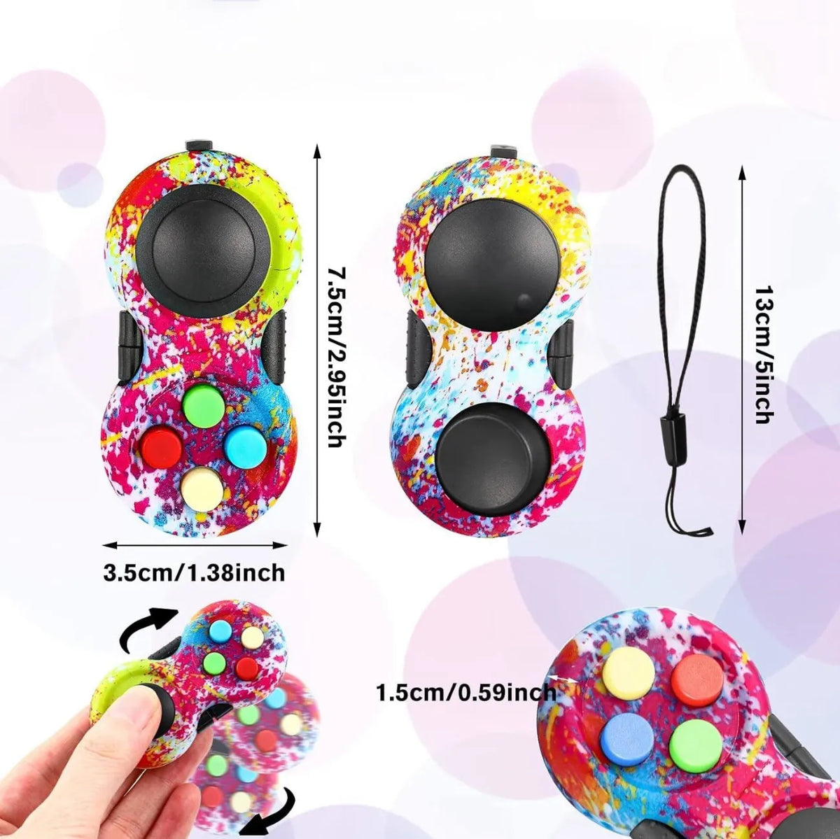 Fidget Pad – Retro Handheld Controller Fidget Toy