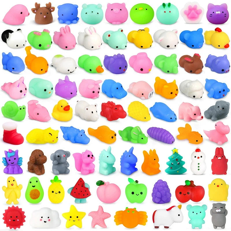 Mochi Squishy Toys 3–5cm Kawaii Animal Fidget Set