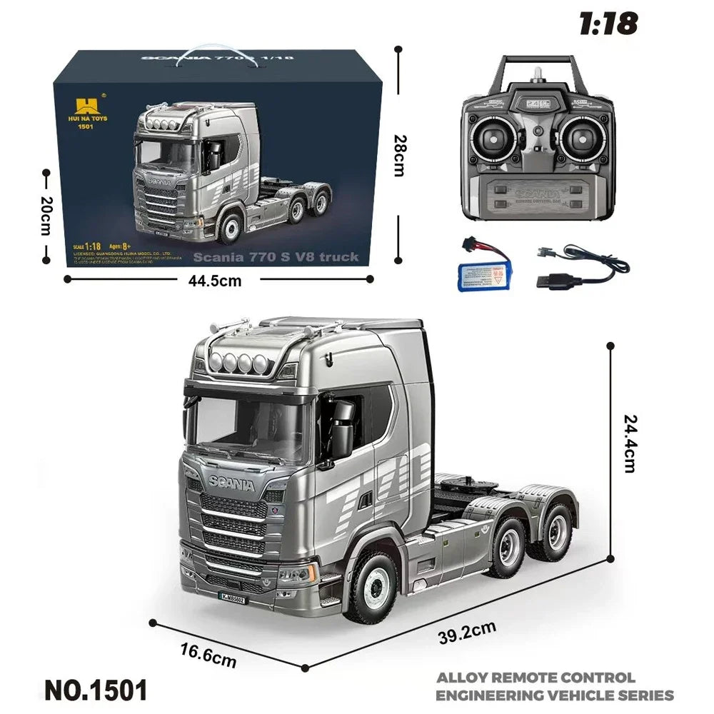 1/18 RC Tractor Truck – Remote Control Engineering Trailer