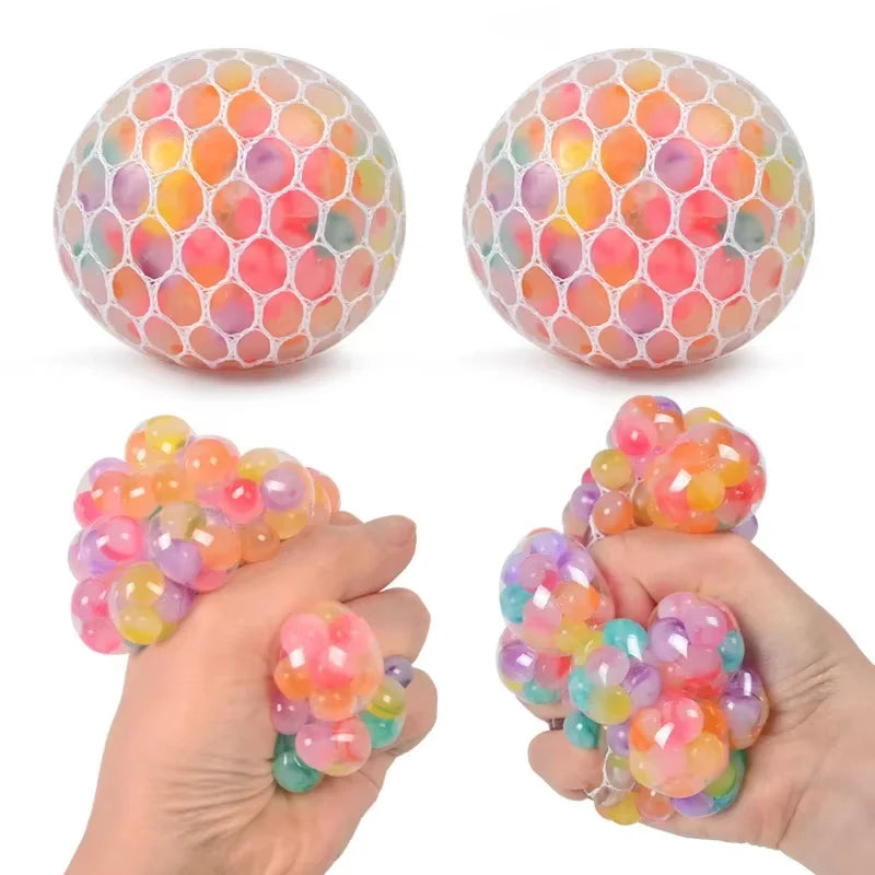 Rainbow Stress Ball 3D Sensory Squishy Fidget Toy